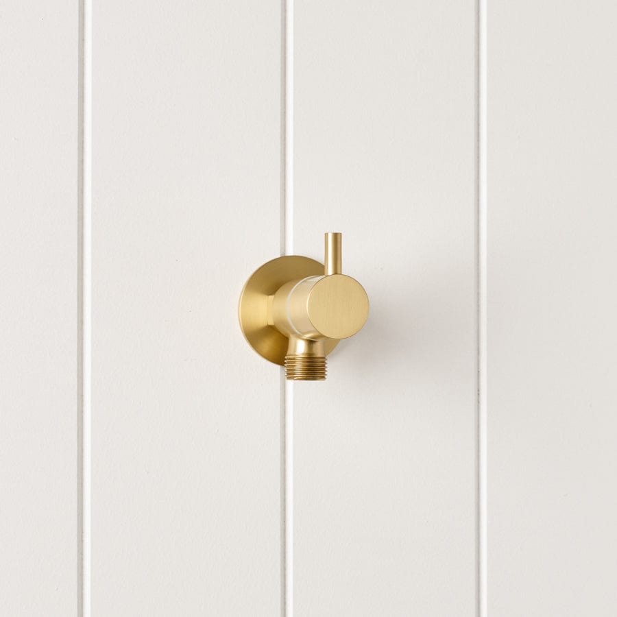 TileCloud BATHWARE Angel Valve (1/4 Turn knob) Brushed Brass