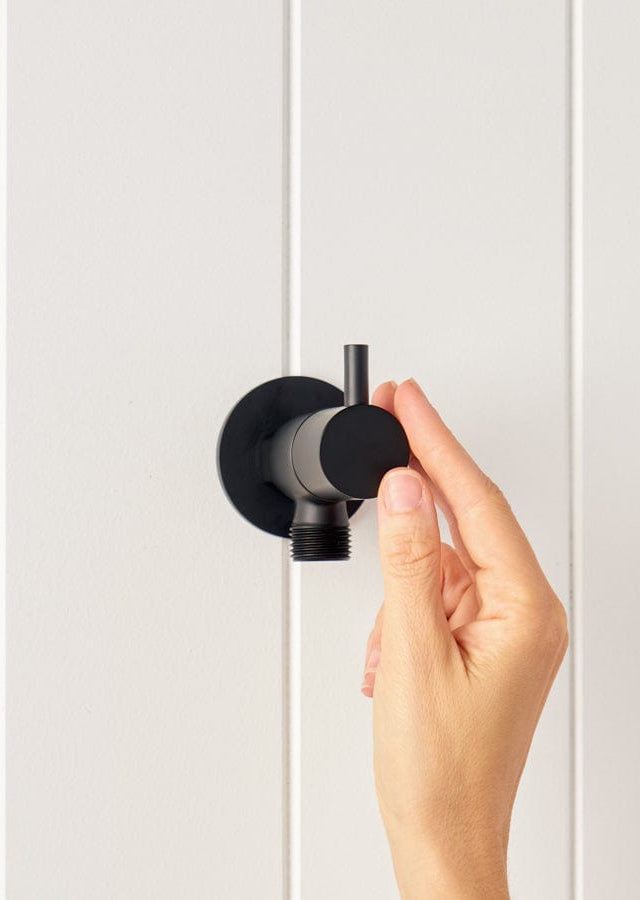 TileCloud BATHWARE Angel Valve (1/4 Turn knob) Matte Black