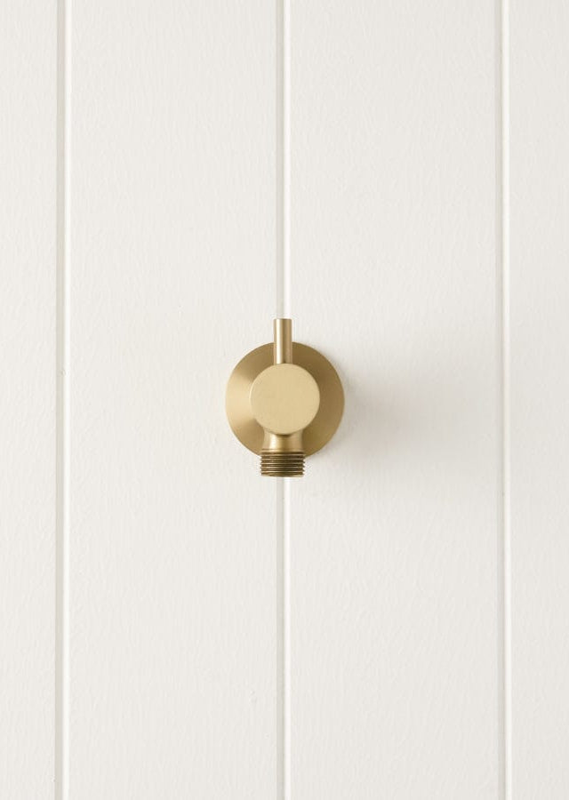 TileCloud BATHWARE Angel Valve (1/4 Turn knob) Warm Brushed Nickel