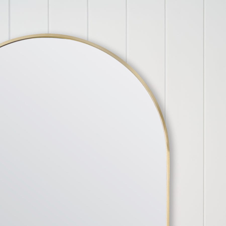 TileCloud BATHWARE Arch Mirror Brushed Brass