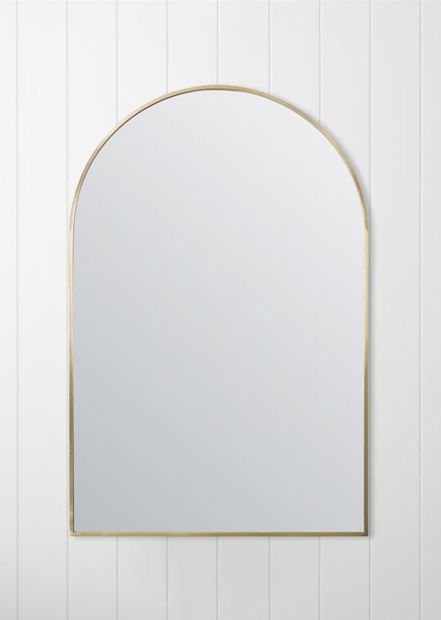 TileCloud BATHWARE Arch Mirror Brushed Brass