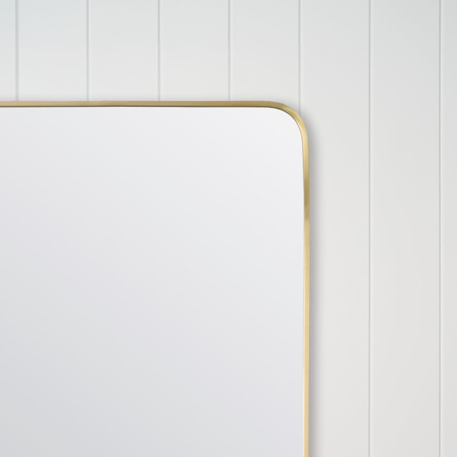 TileCloud BATHWARE Rectangular Mirror Brushed Brass