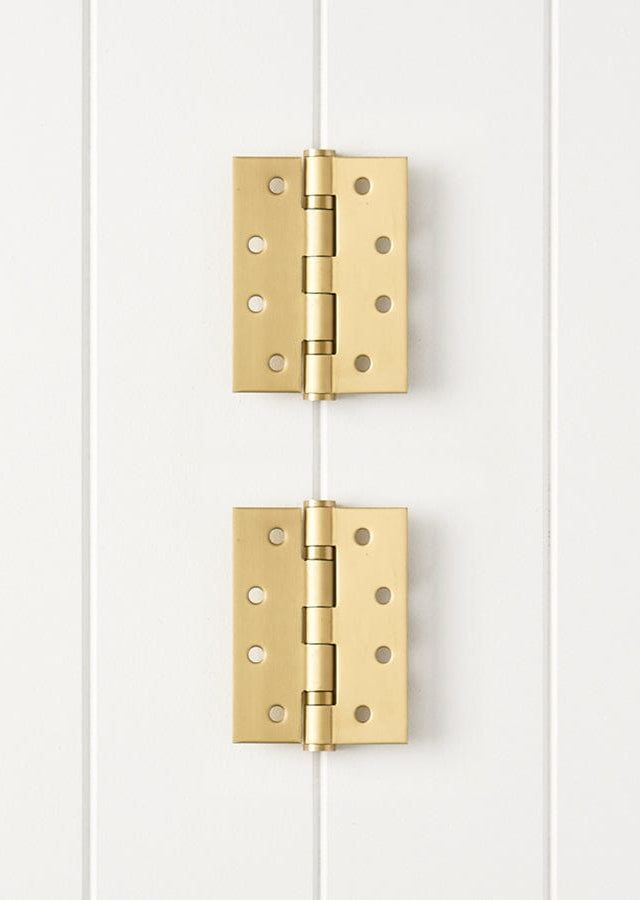 TileCloud TAPWARE Door Butt Hinge Pair Brushed Brass