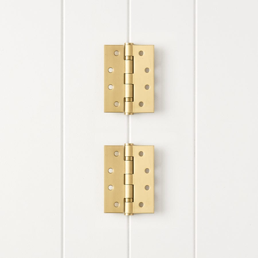 TileCloud TAPWARE Door Butt Hinge Pair Brushed Brass