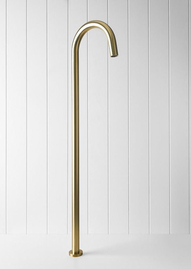 Yabby TAPWARE Freestanding Bath Spout Brushed Brass