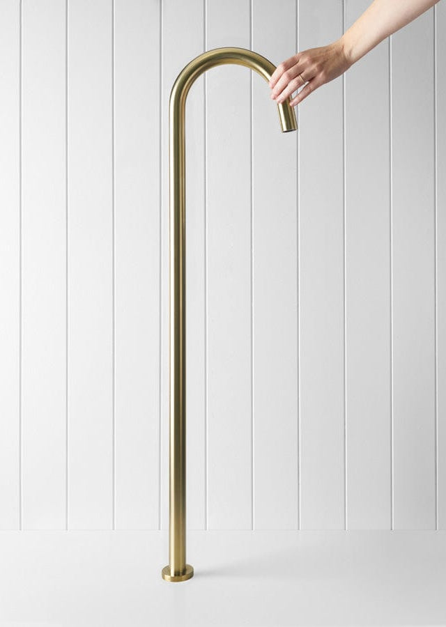 Yabby TAPWARE Freestanding Bath Spout Brushed Brass