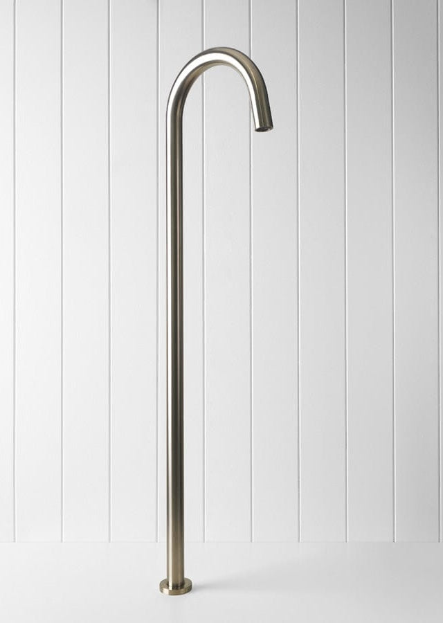 Yabby TAPWARE Freestanding Bath Spout Warm Brushed Nickel