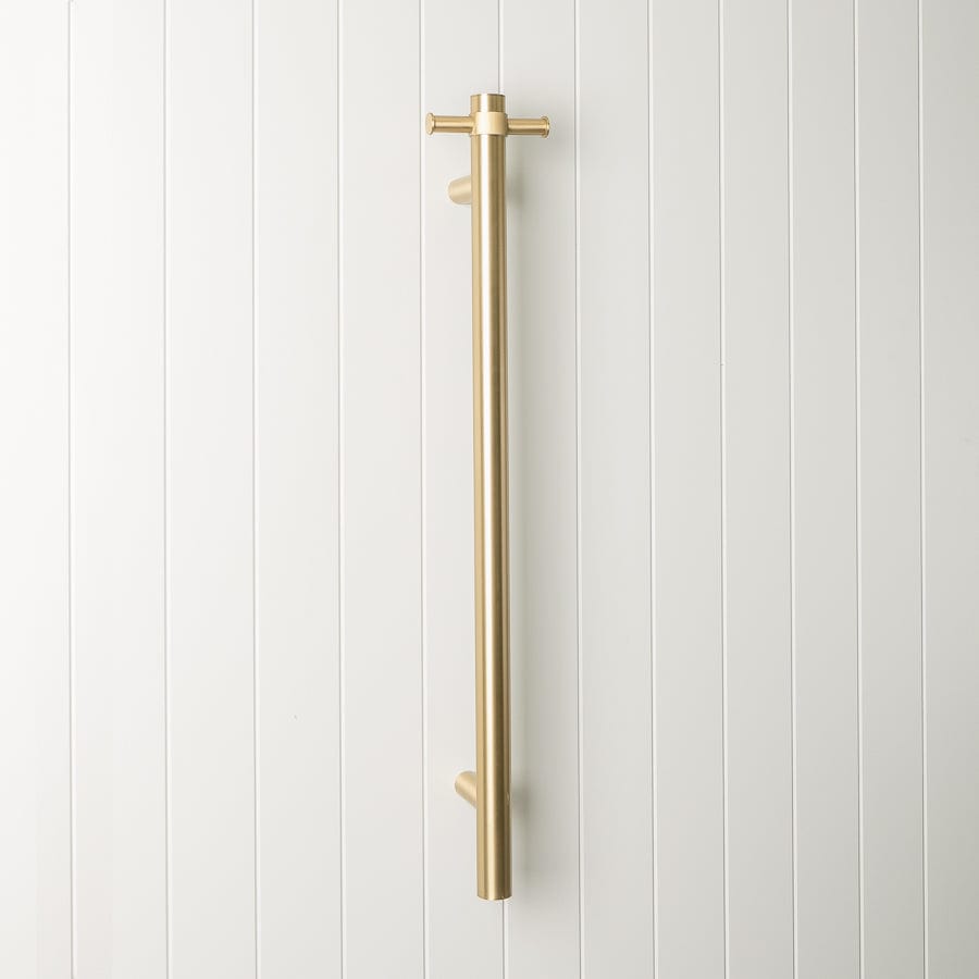 TileCloud TAPWARE Heated Towel Rail Brushed Brass