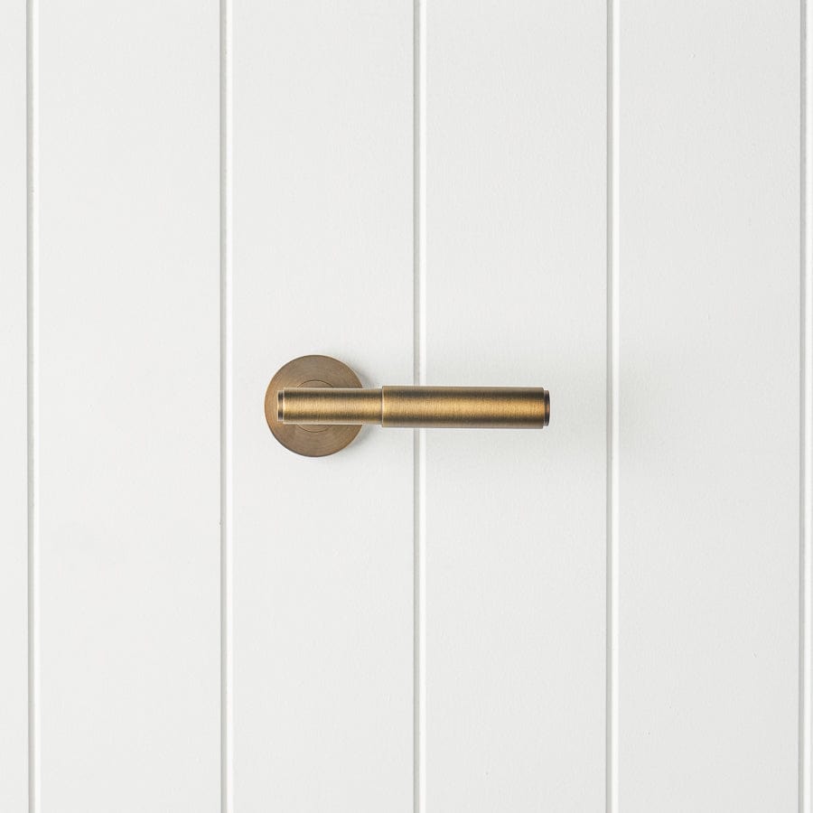 TileCloud TAPWARE Melbourne Door Handle Antique Brass