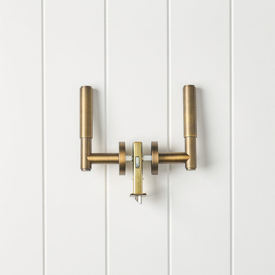 TileCloud TAPWARE Melbourne Door Handle Antique Brass