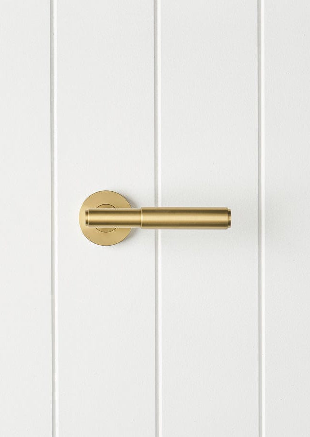 TileCloud TAPWARE Melbourne Door Handle Brushed Brass