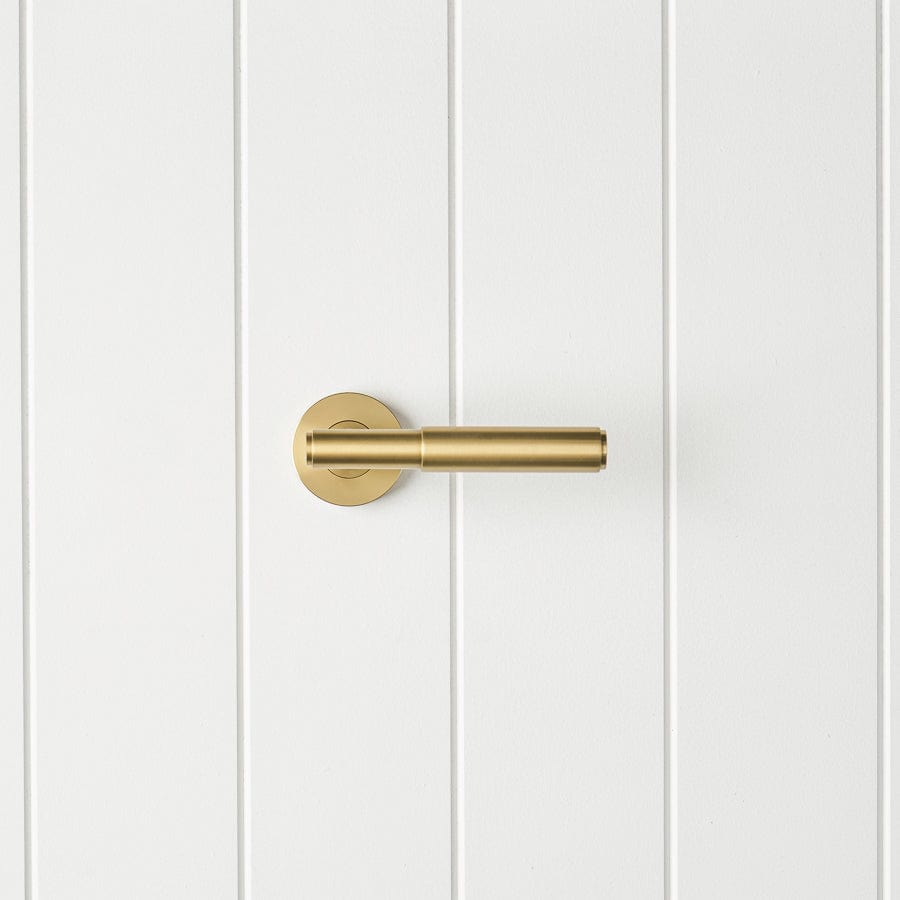 TileCloud TAPWARE Melbourne Door Handle Brushed Brass