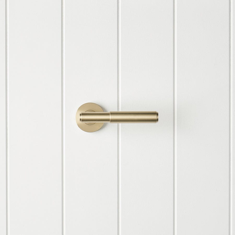 TileCloud TAPWARE Melbourne Door Handle Warm Brushed Nickel