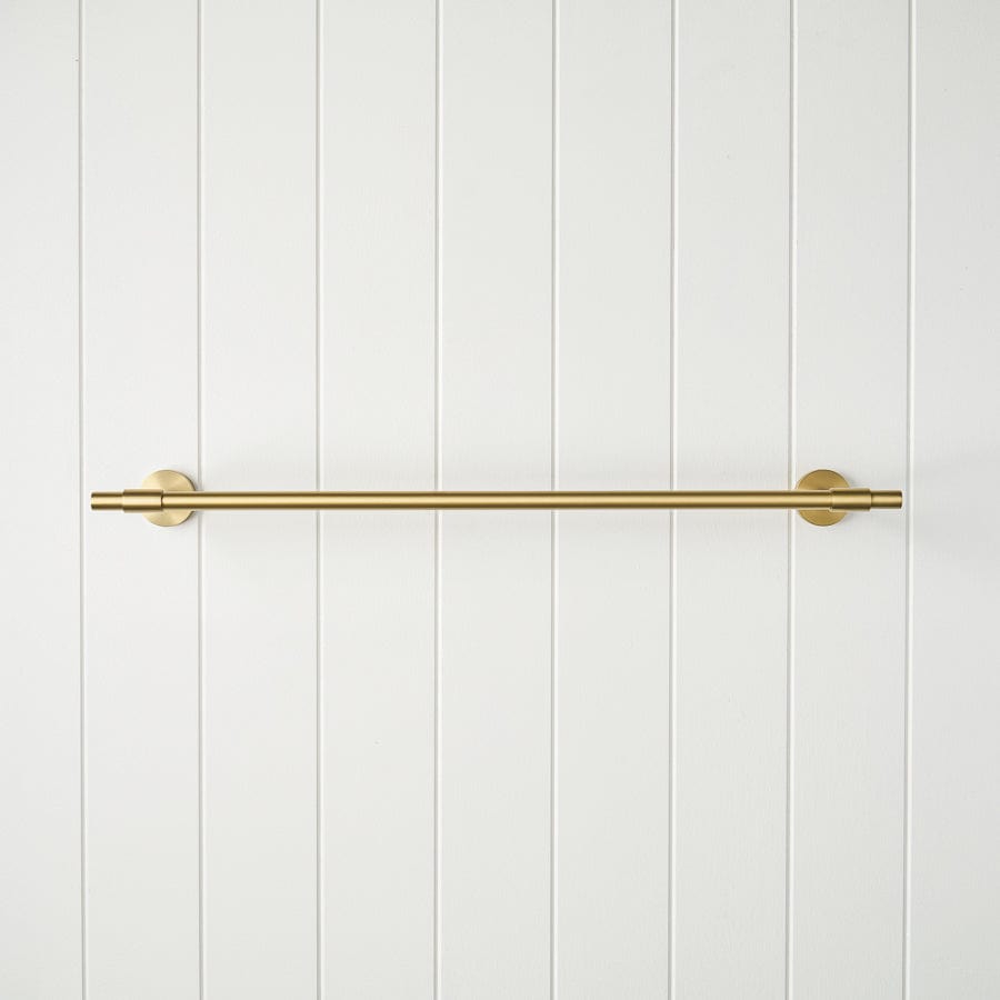 TileCloud TAPWARE Melbourne Double Towel Rail Brushed Brass 630mm