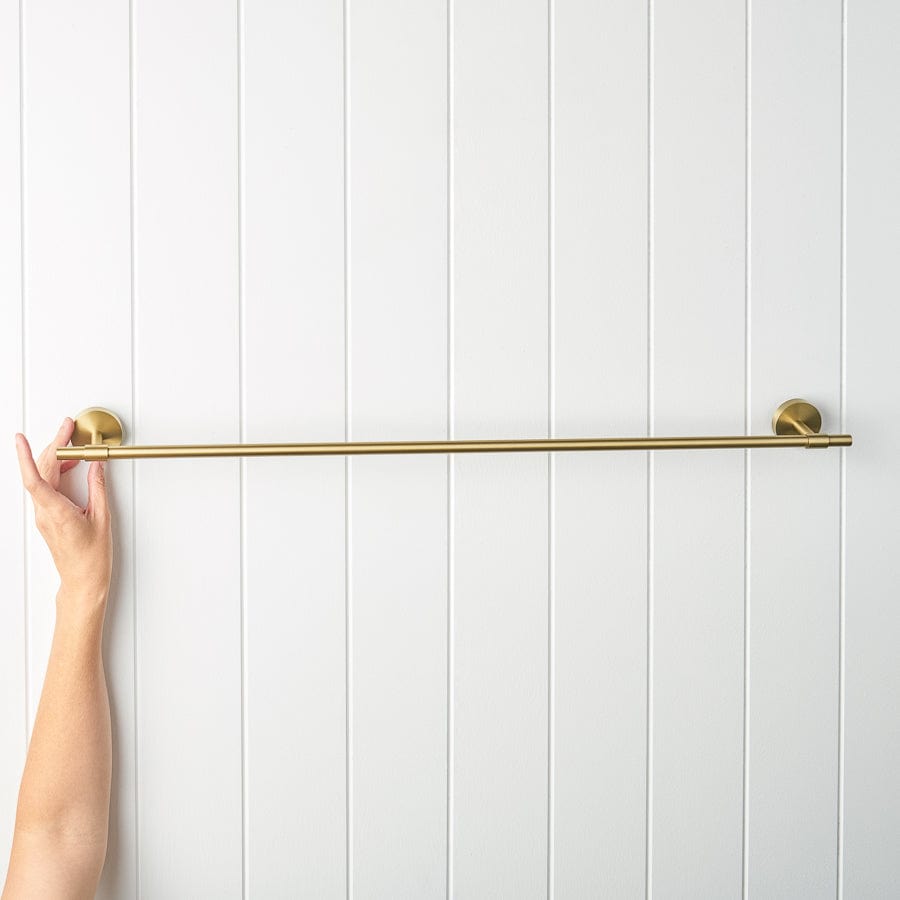 TileCloud TAPWARE Melbourne Towel Rail Brushed Brass 750mm