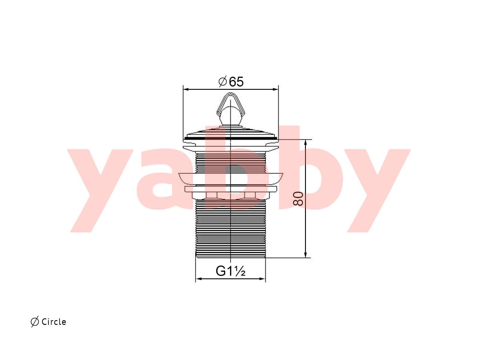 Yabby TAPWARE Plug and Waste Gunmetal