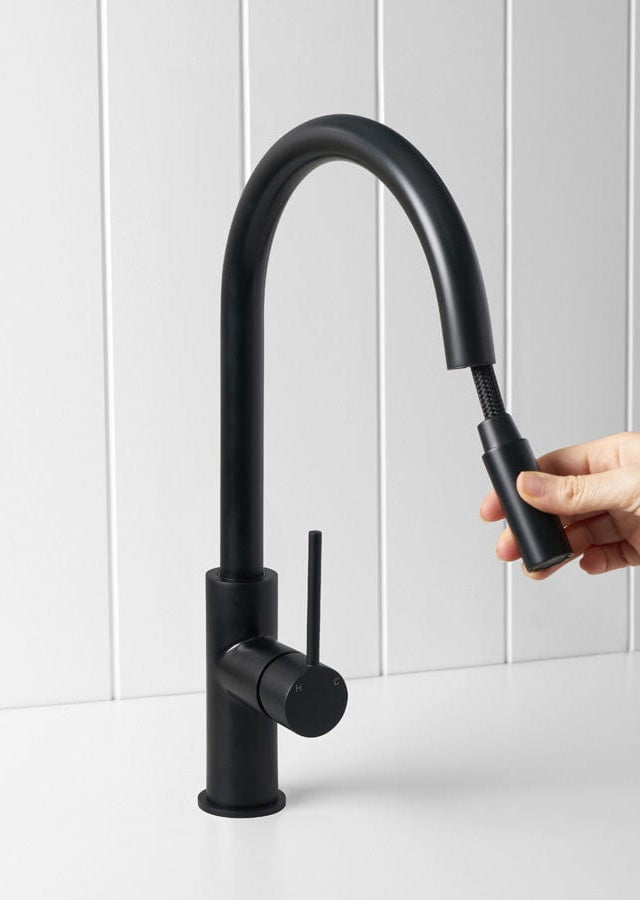 Yabby TAPWARE Pullout kitchen Mixer Matte Black