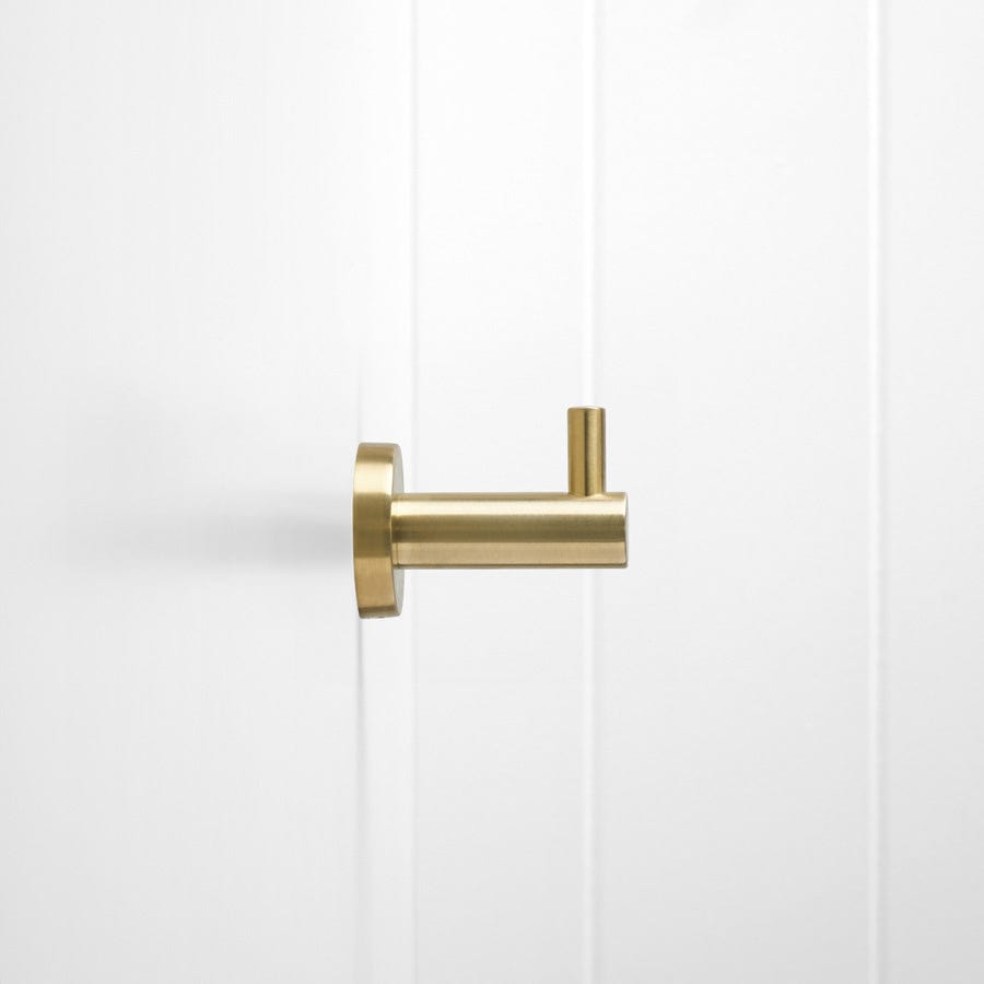 Yabby TAPWARE Robe Hook Brushed Brass