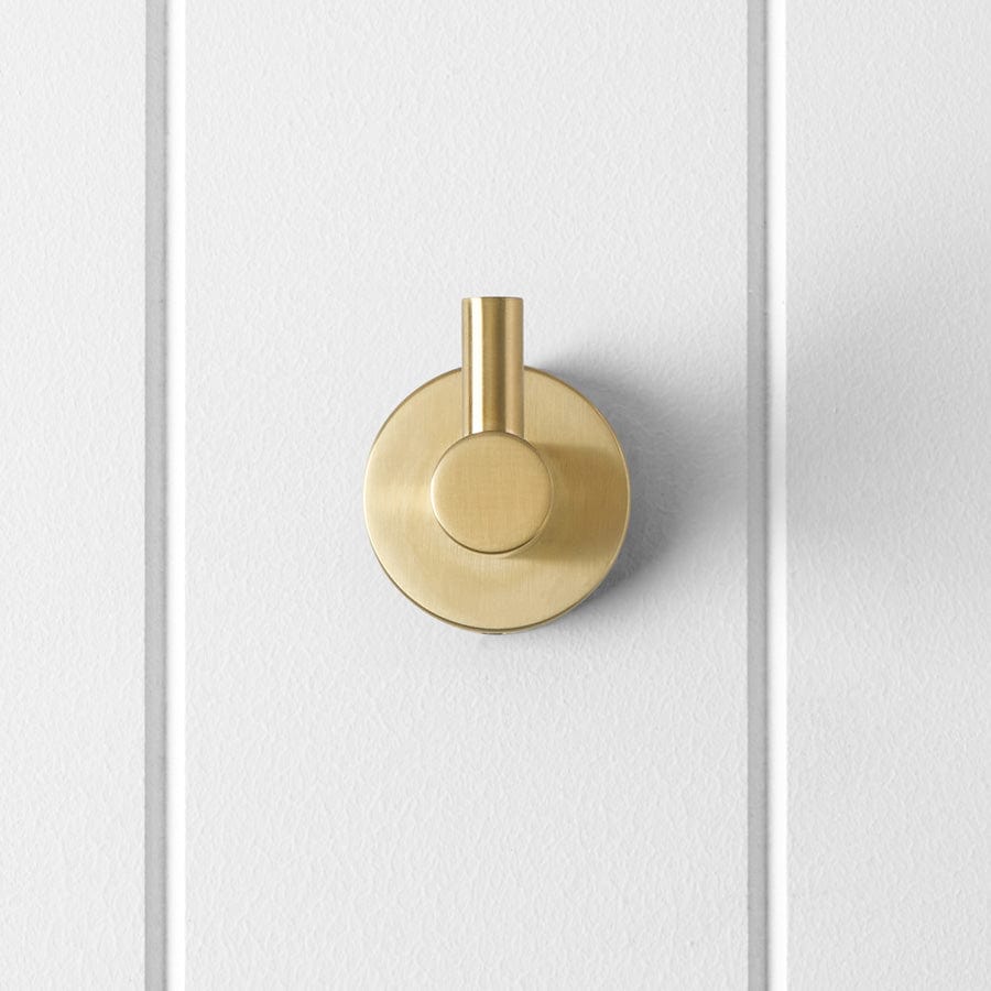 Yabby TAPWARE Robe Hook Brushed Brass