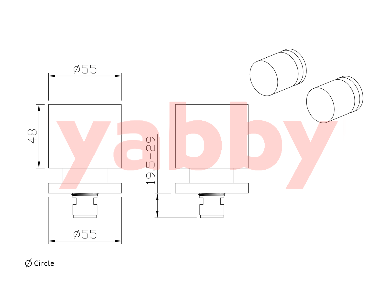 Yabby TAPWARE Round Taps Chrome