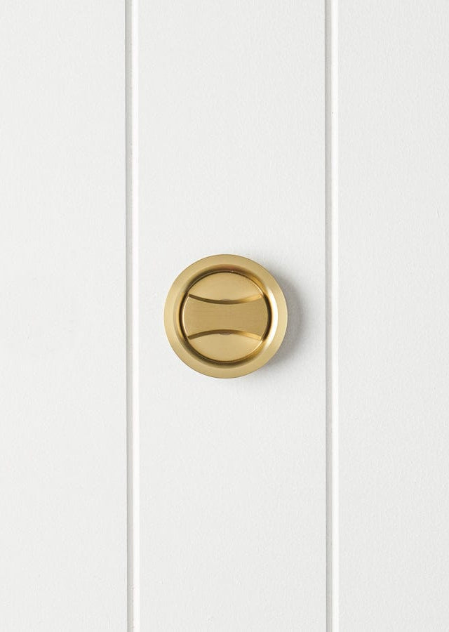 TileCloud TAPWARE Sliding Door Lock Brushed Brass