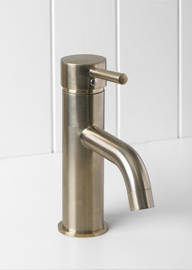 Yabby TAPWARE Sydney Short Basin Mixer Warm Brushed Nickel