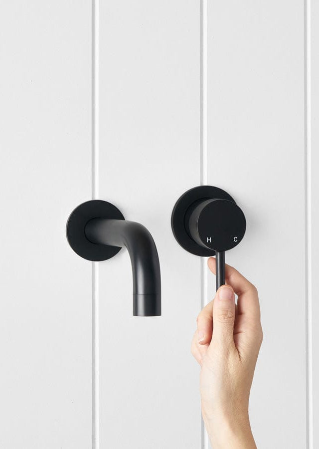 Yabby TAPWARE Sydney Wall Spout + Mixer Matte Black