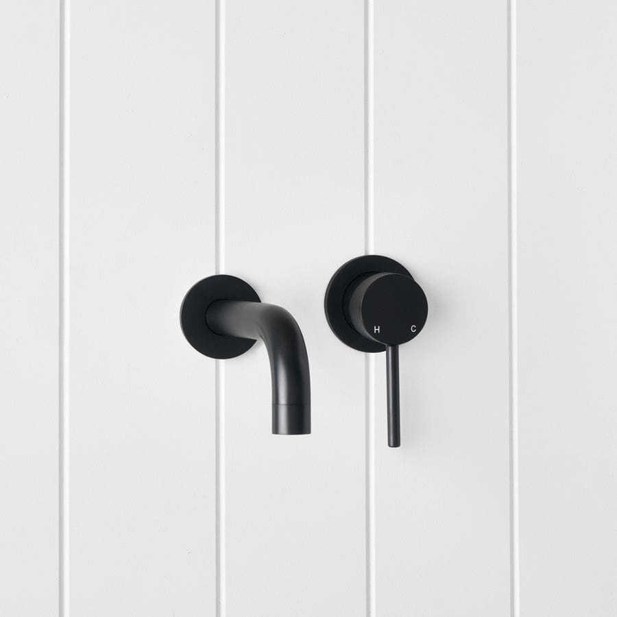 Yabby TAPWARE Sydney Wall Spout + Mixer Matte Black