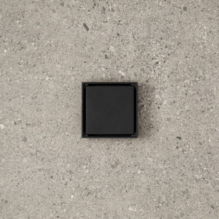 Yabby TAPWARE Tile Insert Floor Waste Matte Black