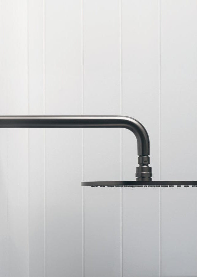 Yabby TAPWARE Wall Shower Arm And Head Gunmetal