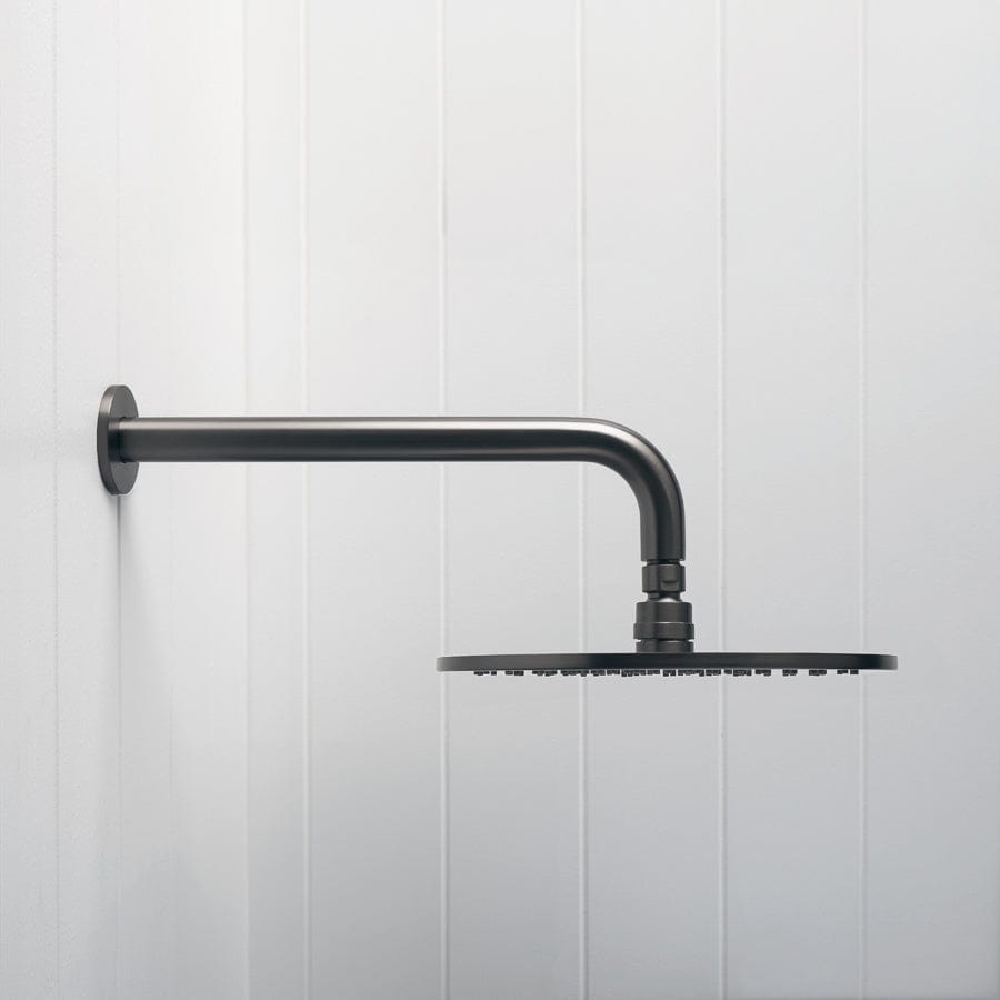 Yabby TAPWARE Wall Shower Arm And Head Gunmetal