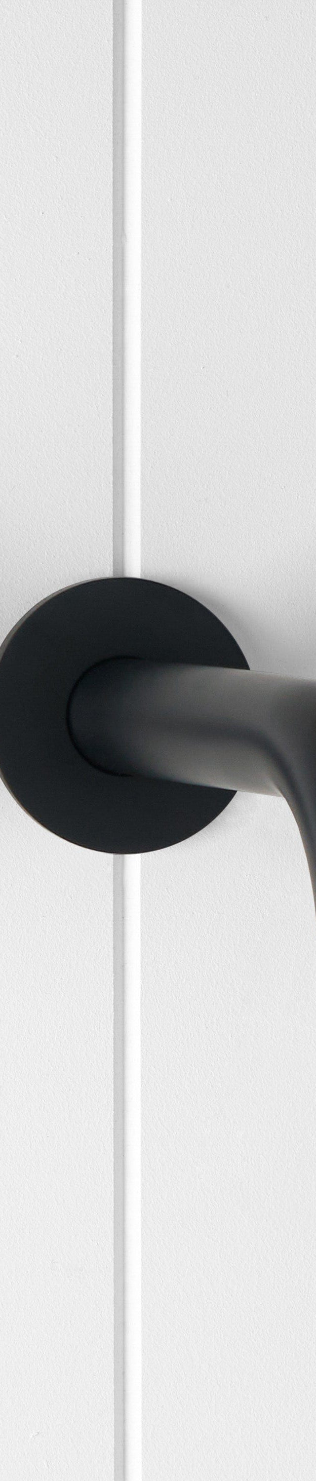 Yabby TAPWARE Wall spout + Cross taps Matte Black