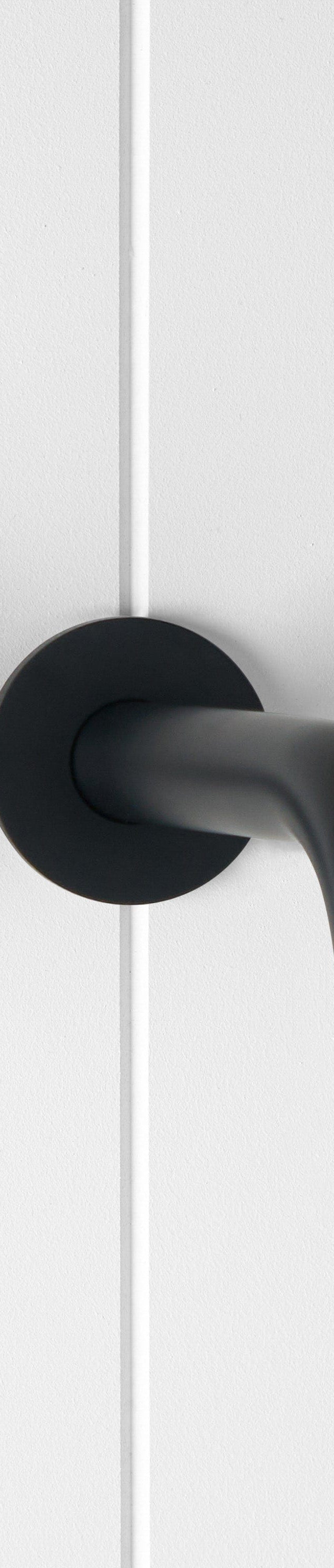 Yabby TAPWARE Wall spout + Cross taps Matte Black