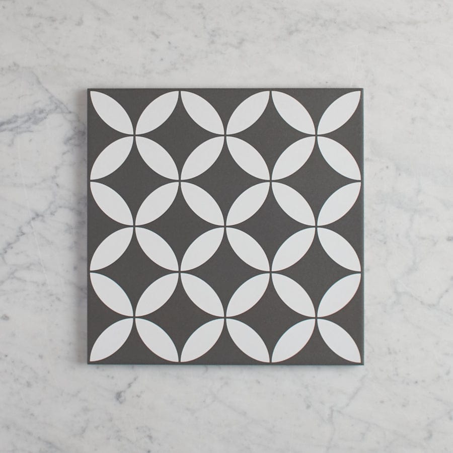 TileCloud TILE Avoca Black External Encaustic Look Tile