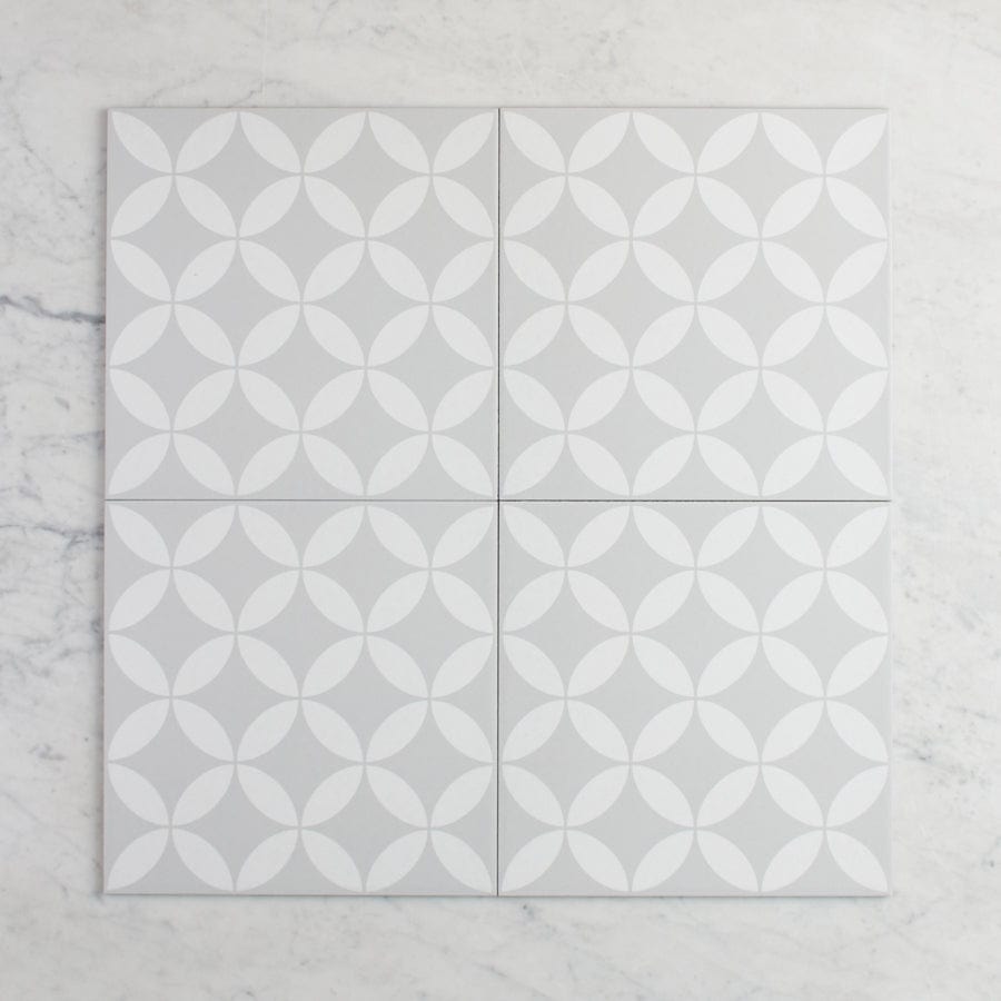 TileCloud TILE Avoca Grey Encaustic Look Tile