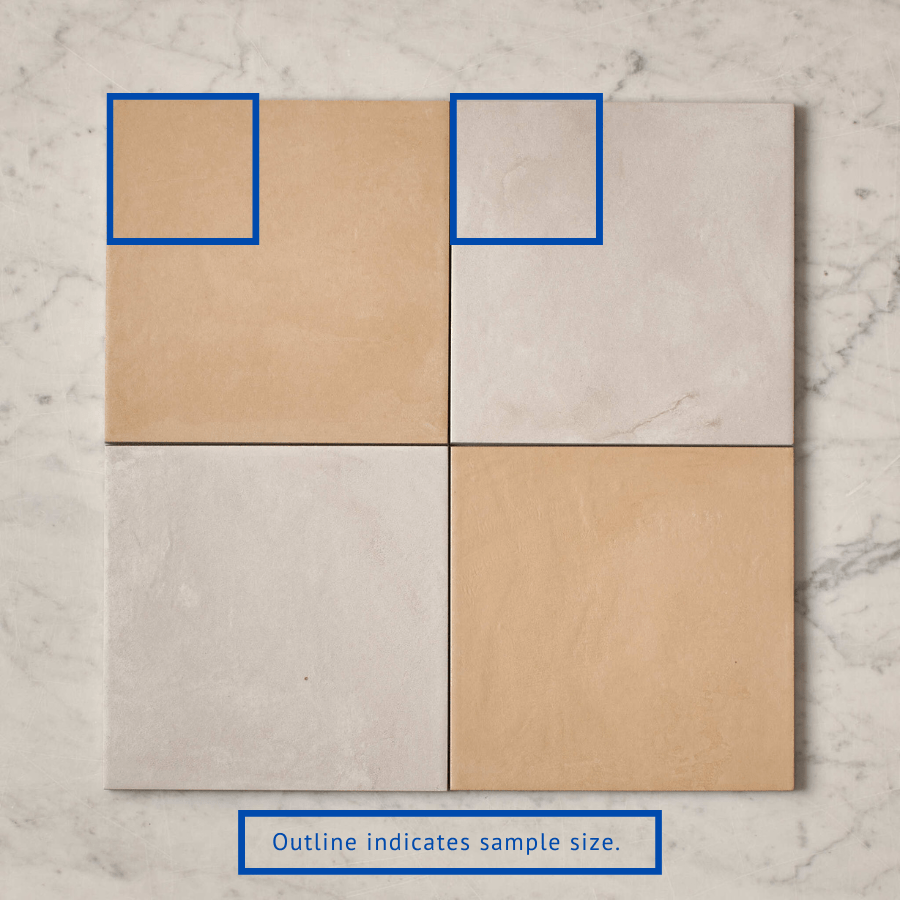 Fina Ceramics TILE Bronte Checkerboard Butter & White Tile