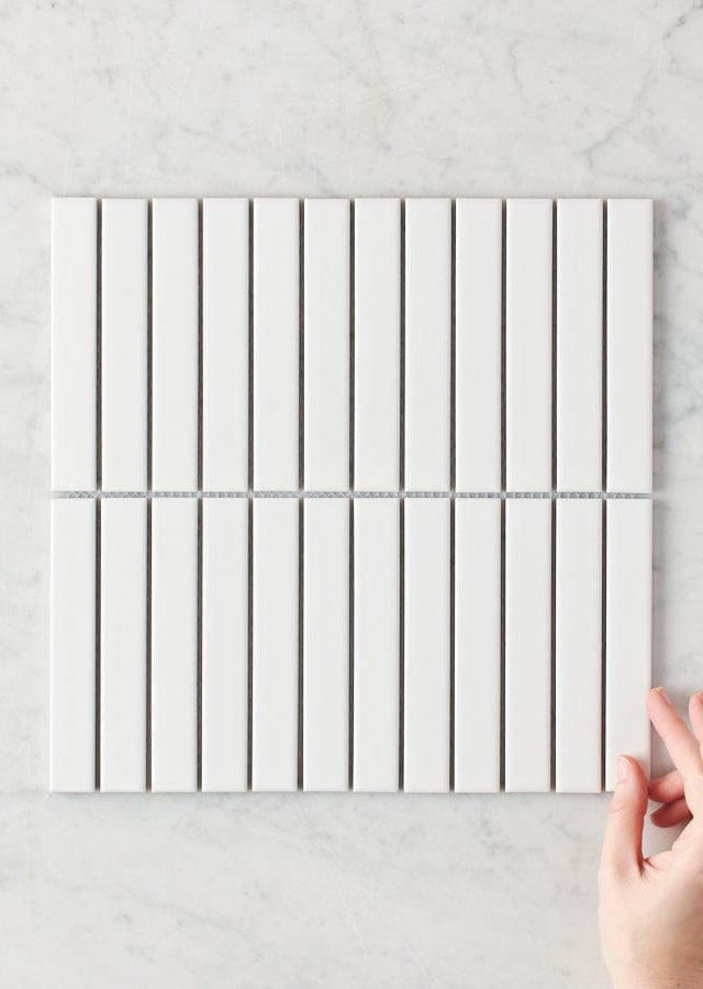 Brunswick white gloss kit kat tiles 