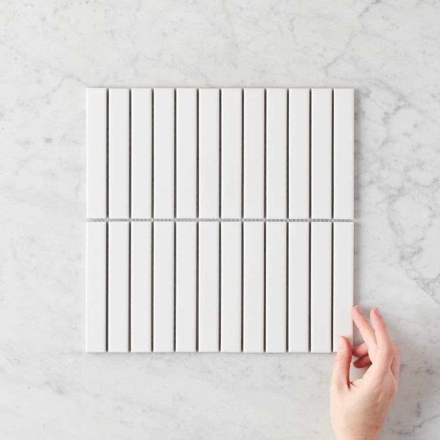 Brunswick white gloss kit kat tiles 