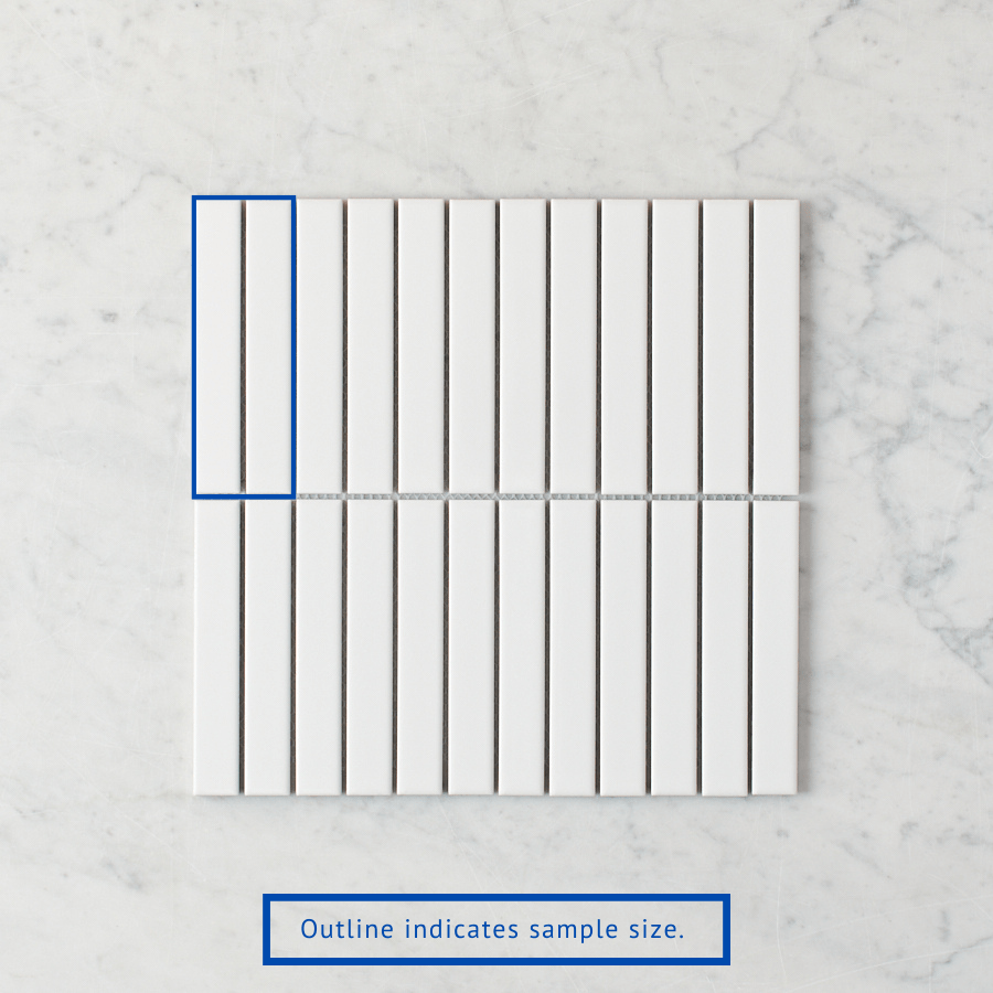 TileCloud TILE Brunswick Kit Kat Matte White Tile