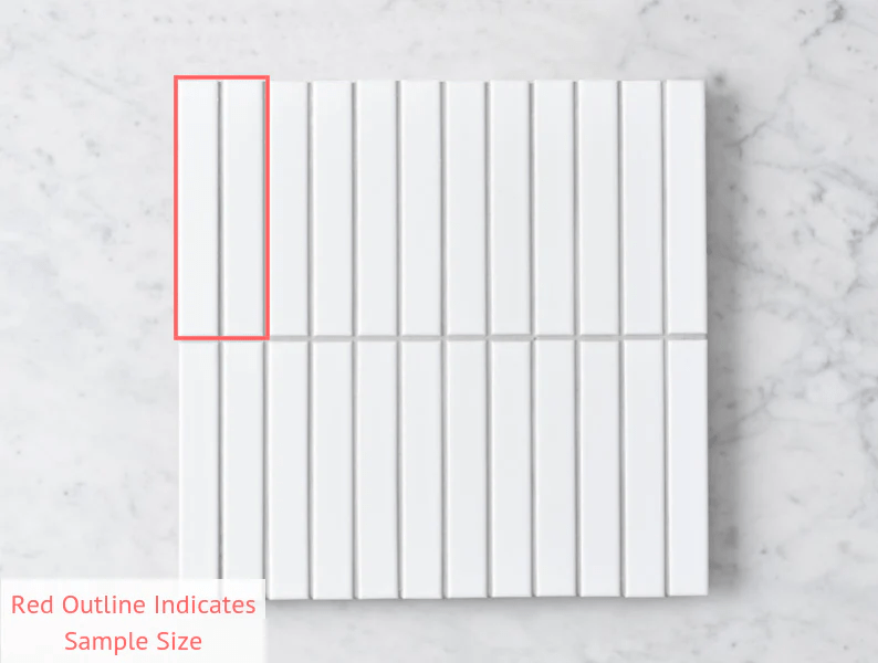 TileCloud TILE Brunswick Kit Kat Matte White Tile