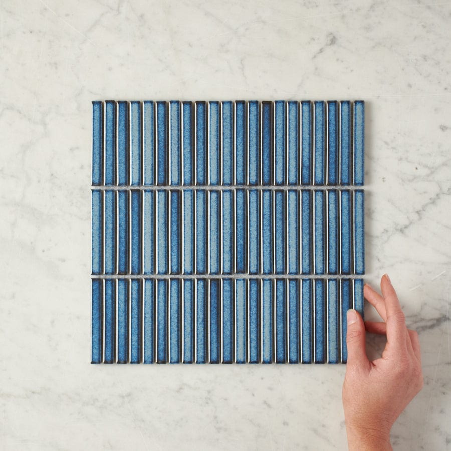 TileCloud TILE Coogee Antique Blue Kit Kat Mosaic Tile