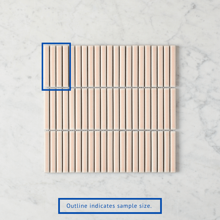 TileCloud TILE Coogee Antique Pink Kit Kat Mosaic tile