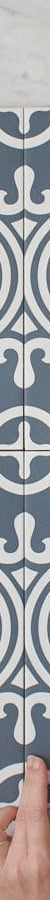 TileCloud TILE Dural Navy Encaustic Look Tile