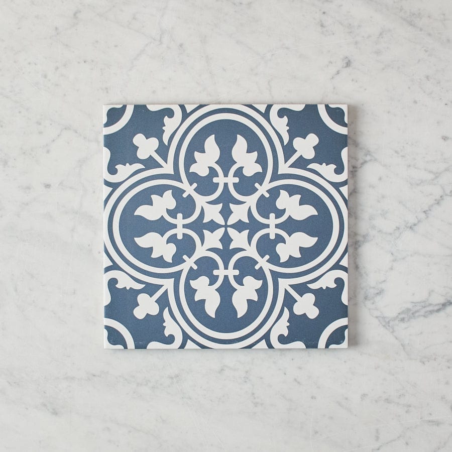 TileCloud TILE Dural Navy Encaustic Look Tile