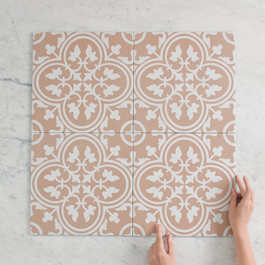 TileCloud TILE Dural Tan Encaustic Look Tile