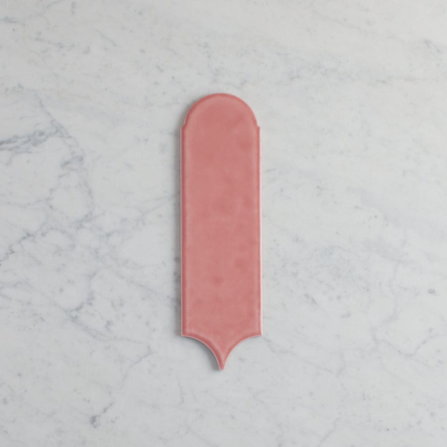 TileCloud TILE Fitzroy Gloss Mixed Pink Feather Tile