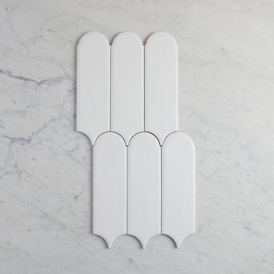 TileCloud TILE Fitzroy Gloss White Feather Tile