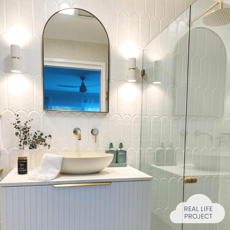 TileCloud TILE Fitzroy Matte White Feather Tile