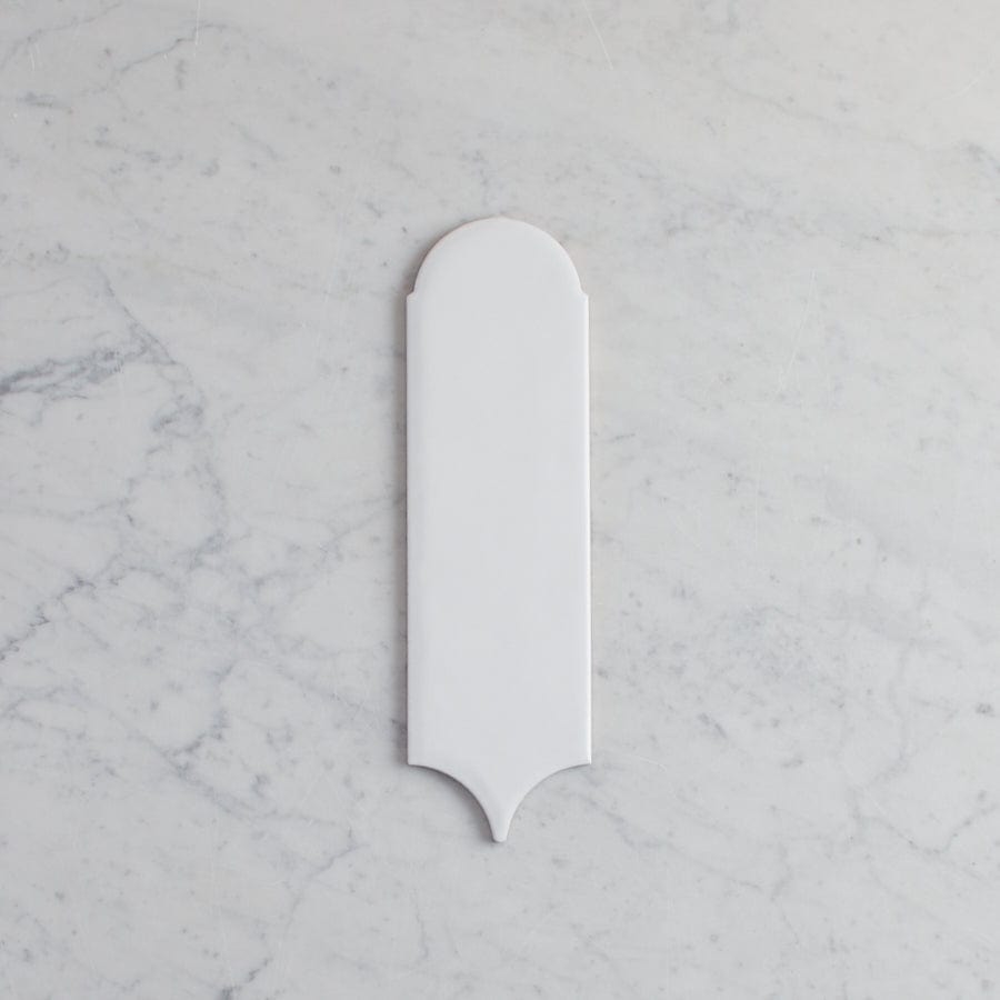 TileCloud TILE Fitzroy Matte White Feather Tile