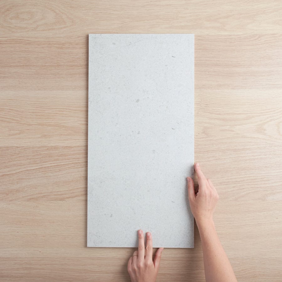 TileCloud TILE Hamilton Matte White Concrete Look Tile